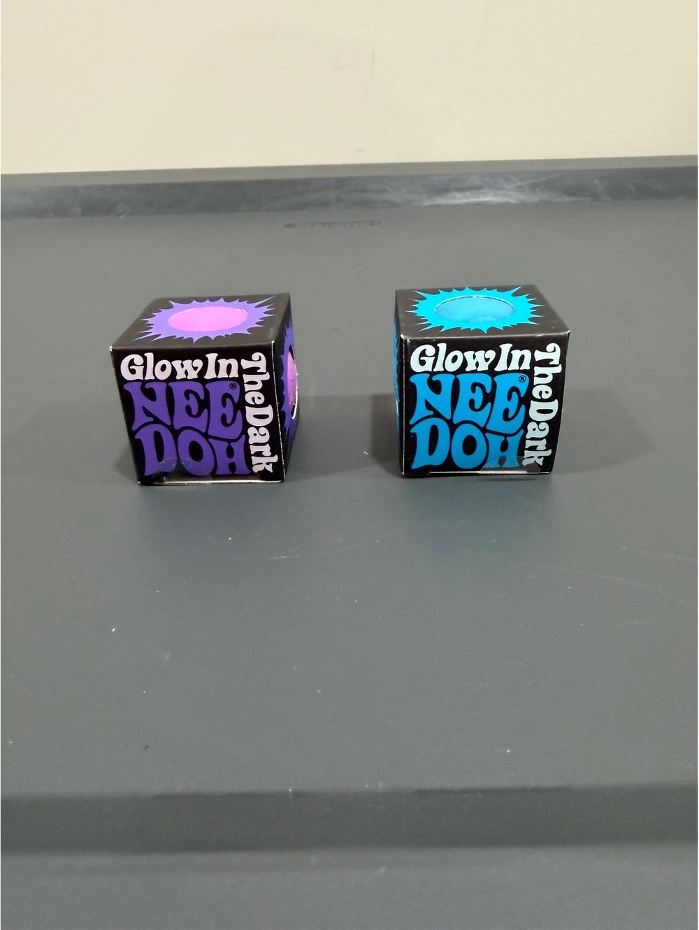 Schylling NeeDoh Teenie Glow in the Dark Pair 2 Pack New Boxed